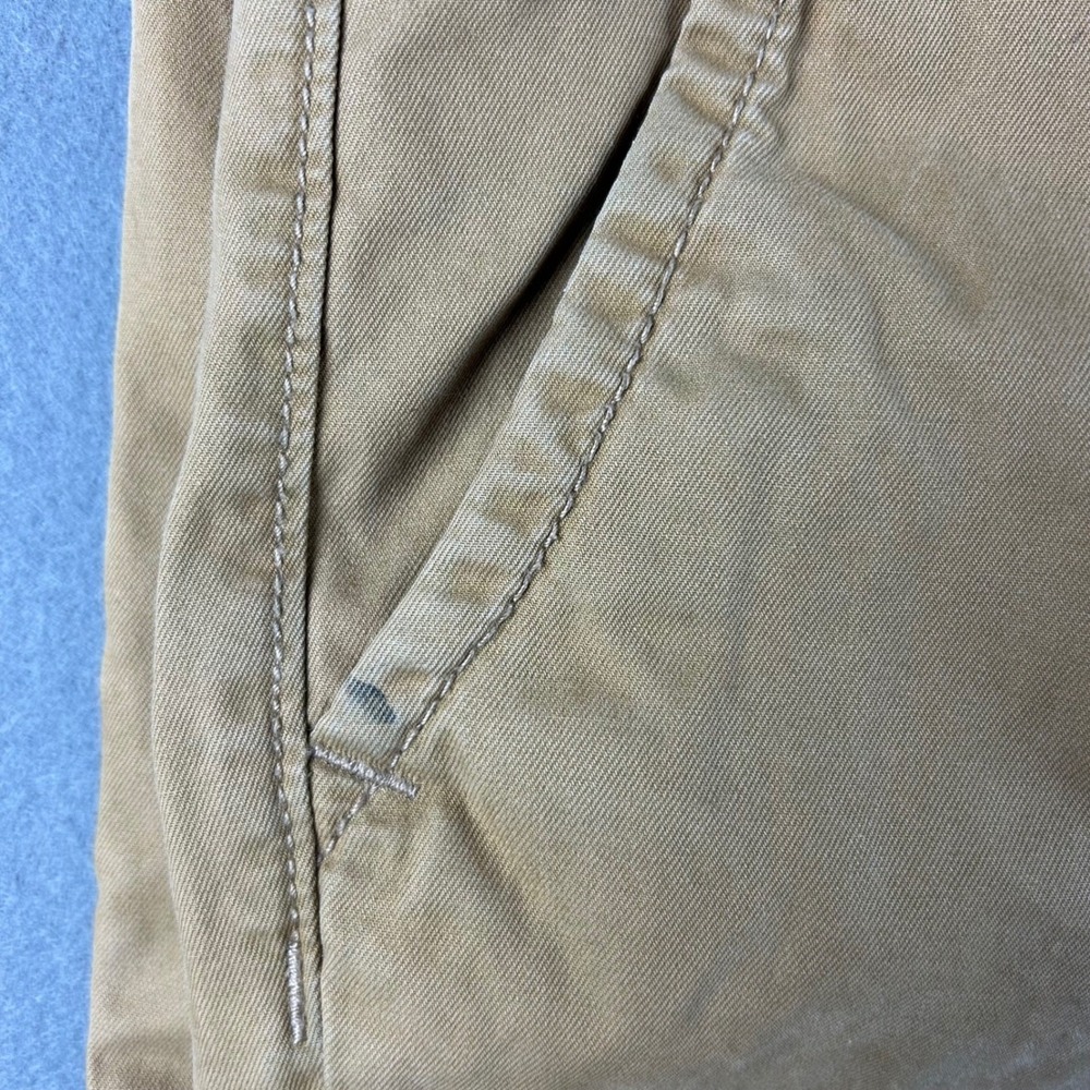 American Eagle Pants Mens 28x32 Khaki Tan Original Straight Chino Cotton 0122 - Picture 15 of 15